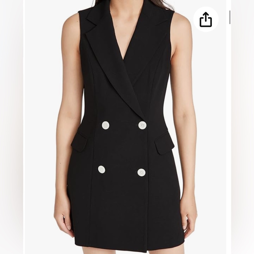 black halo rio blazer mini dress White blazer Back Closure:Corset Lace Up vt::All Wedding::Occasion::Bachelorette During New York Fashion while the flared shorts